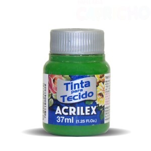TINTA TECIDO 37ML VERDE FOLHA ACRILEX