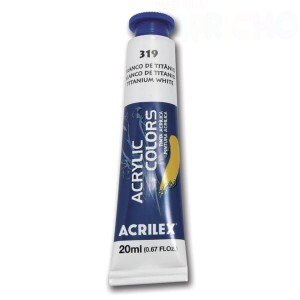 TINTA ACRILICA 20ML BRANCO DE TITANEO ACRILEX