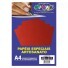 PAPEL LAMICOTE VERMELHO A4 250G 10FLS