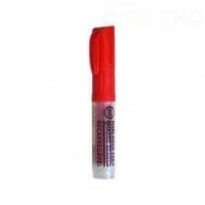 MARCADOR QUADRO BRANCO VERMELHO RECARREGAVEL CX10