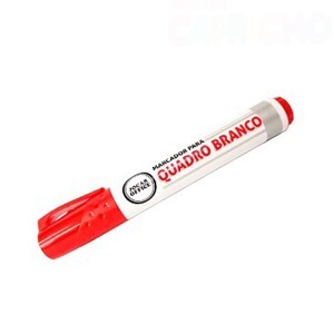 MARCADOR QUADRO BRANCO VERMELHO CX/12