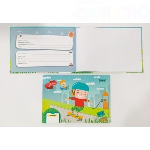 CADERNO DESENHO BROCHURA PEQUENO CAPA DURA 40FLS