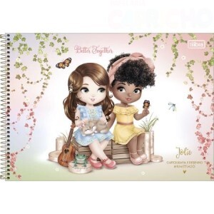 CADERNO CARTOGRAFIA JOLIE 80 FOLHAS