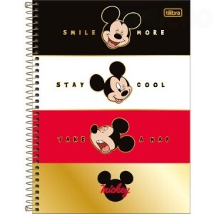 CADERNO 10 MATERIA MICKEY 160FOLHAS
