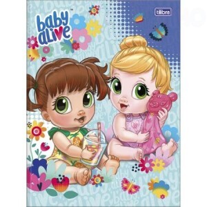 CADERNO 1/4 BROCHURA 80FOLHAS BABY ALIVE