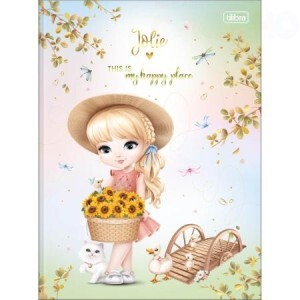 CADERNO 1/4 BROCHURA 80FOLHAS JOLIE