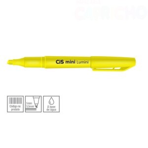 MARCA TEXTO MINI LUMINI AMARELO