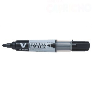 MARCADOR QUADRO BRANCO RECARREGAVEL PRETO