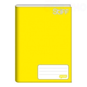 CADERNO BROCHURA  1/4 48FLS AMARELO