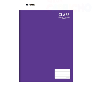 CADERNO BROCH 1/4 96FLS ROXO