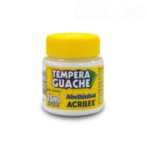 TINTA GUACHE 15ML BRANCO ACRILEX